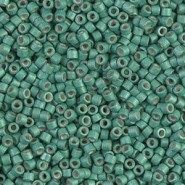 Miyuki delica Beads 11/0 - Galvanized matted dark mint DB-1171